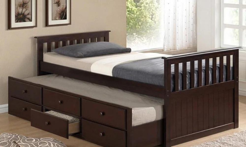 Letto a rotelle con cassetti - Espresso