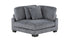 Divano componibile modulare a 4 pezzi con pouf