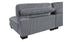 Divano componibile modulare a 4 pezzi con pouf