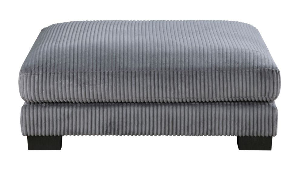 Divano componibile modulare a 4 pezzi con pouf