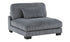 Divano componibile modulare a 4 pezzi con pouf