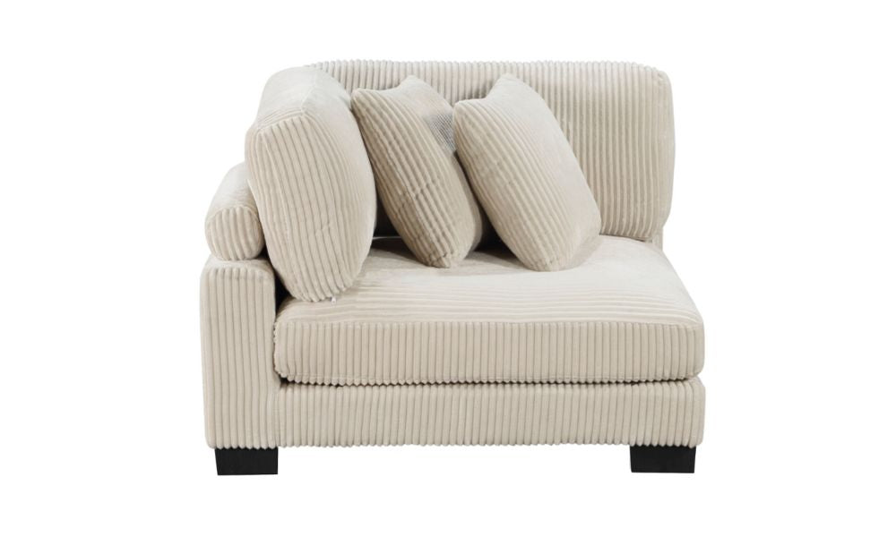 Canapé modulable 6 pièces avec pouf