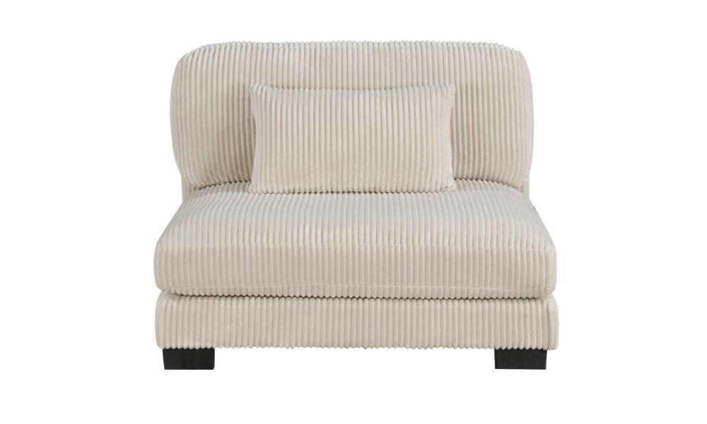 Canapé modulable 6 pièces avec pouf