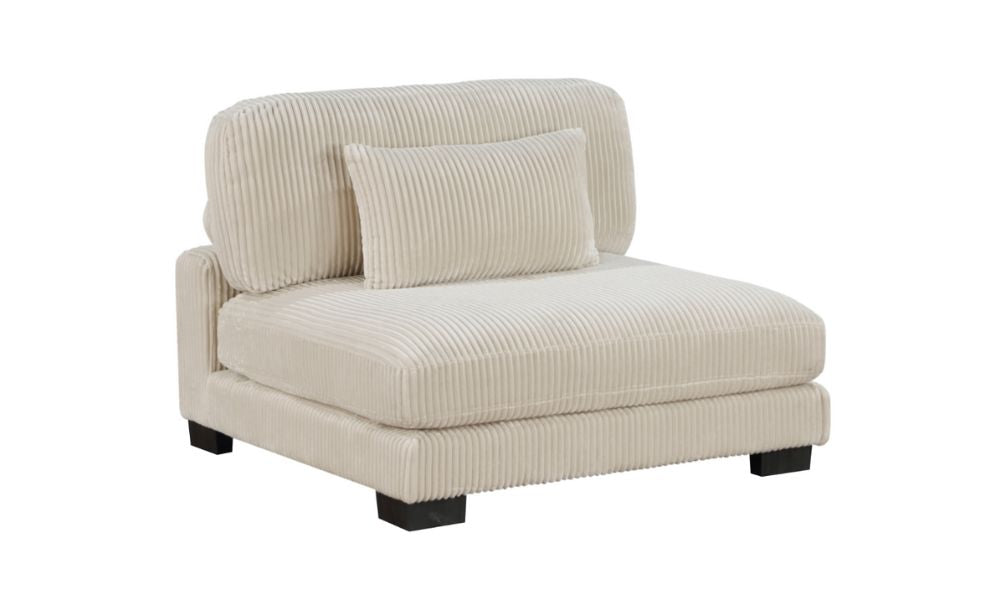 Canapé modulable 6 pièces avec pouf