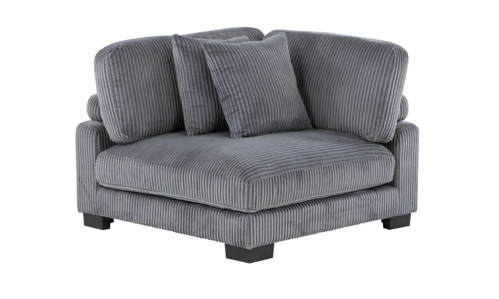 Divano componibile modulare da 6 pezzi con pouf