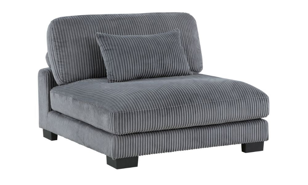 Divano componibile modulare da 6 pezzi con pouf