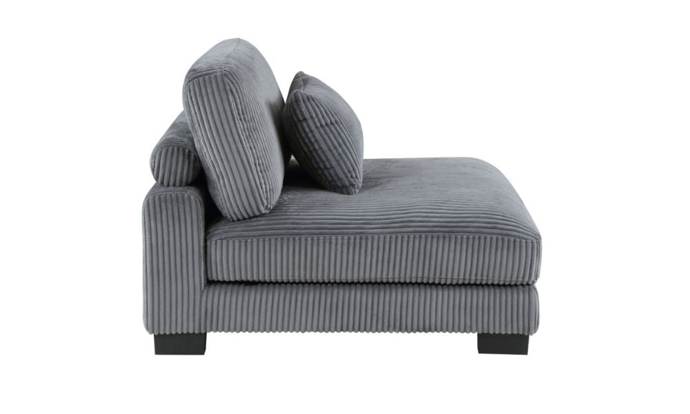 Divano componibile modulare da 6 pezzi con pouf