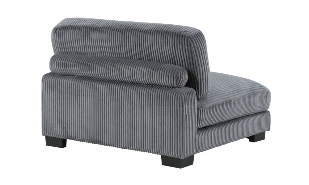 Divano componibile modulare da 6 pezzi con pouf