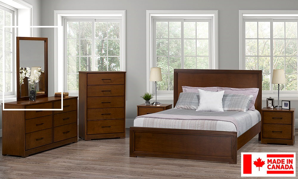 Mobilier de chambre à coucher en érable massif, fabriqué au Canada - Brooklyn