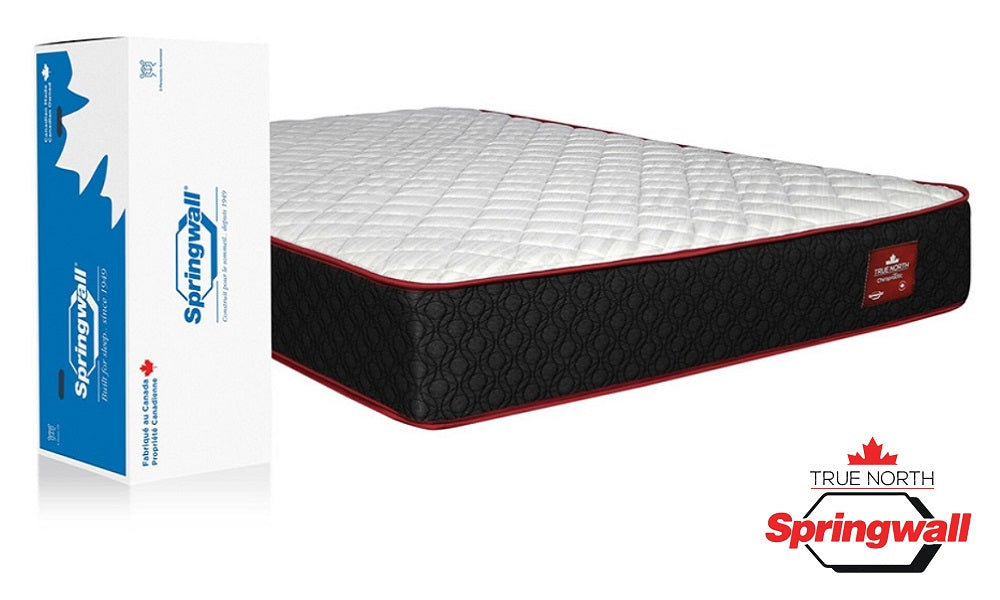 Springwall® True North Chiropractic® Matelas à sommier ferme à revêtement serré Argyle-Shore