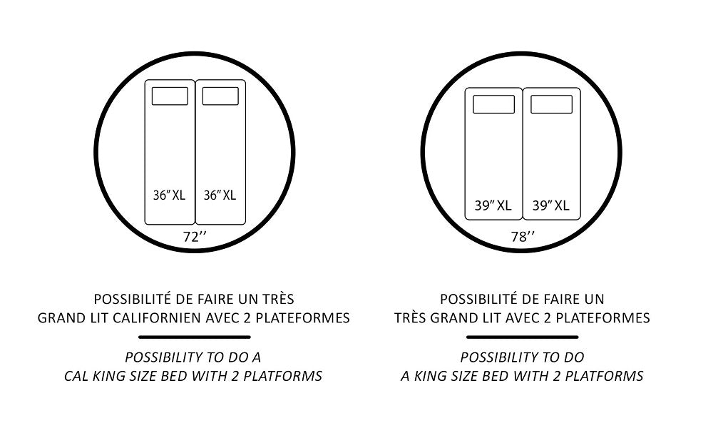 Lit à plateforme électrique réglable - e9 Elite