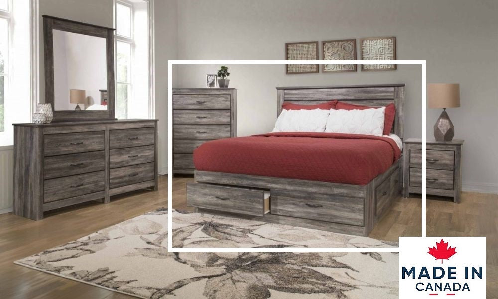 Bedroom Furniture Set - Harvest Bed 2 Dr. Storage Double