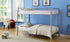 Letto a castello - Singolo su singolo con struttura in metallo - Nero | Bianco | Grigio
