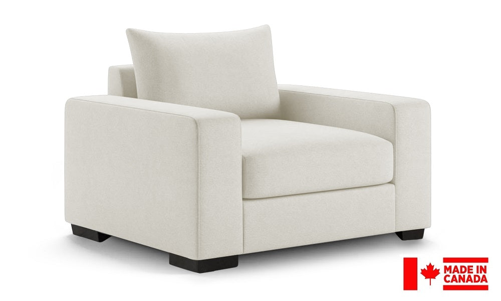 Chaise en tissu de luxe (Fabriquée au Canada)