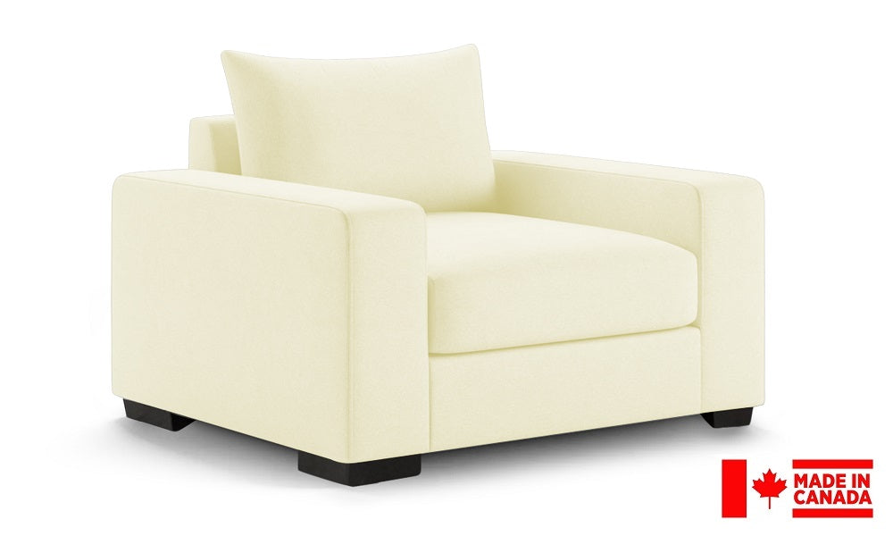 Chaise en tissu de luxe (Fabriquée au Canada)