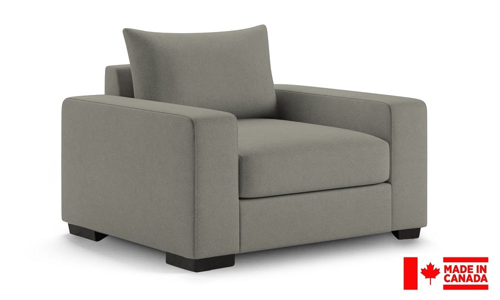 Chaise en tissu de luxe (Fabriquée au Canada)