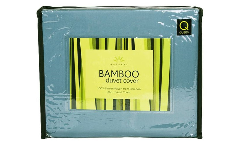 Fronde de couette en bambou naturel, couleur égée - King