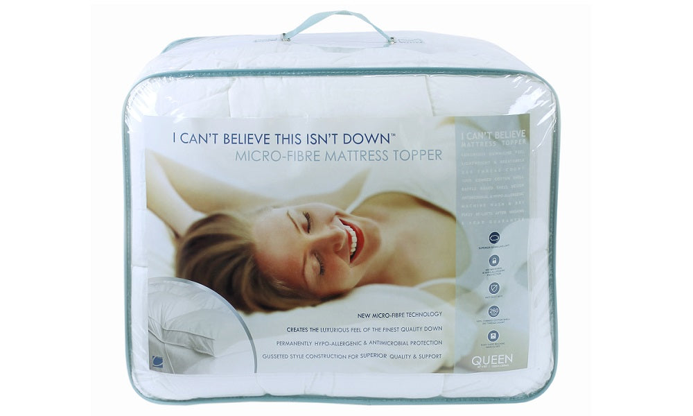 Surmatelas en gel micro-fibre alternative au duvet, 2 pouces d'épaisseur - taille Queen