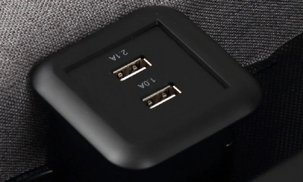 Lit plateforme électrique réglable avec massage et USB - Gris