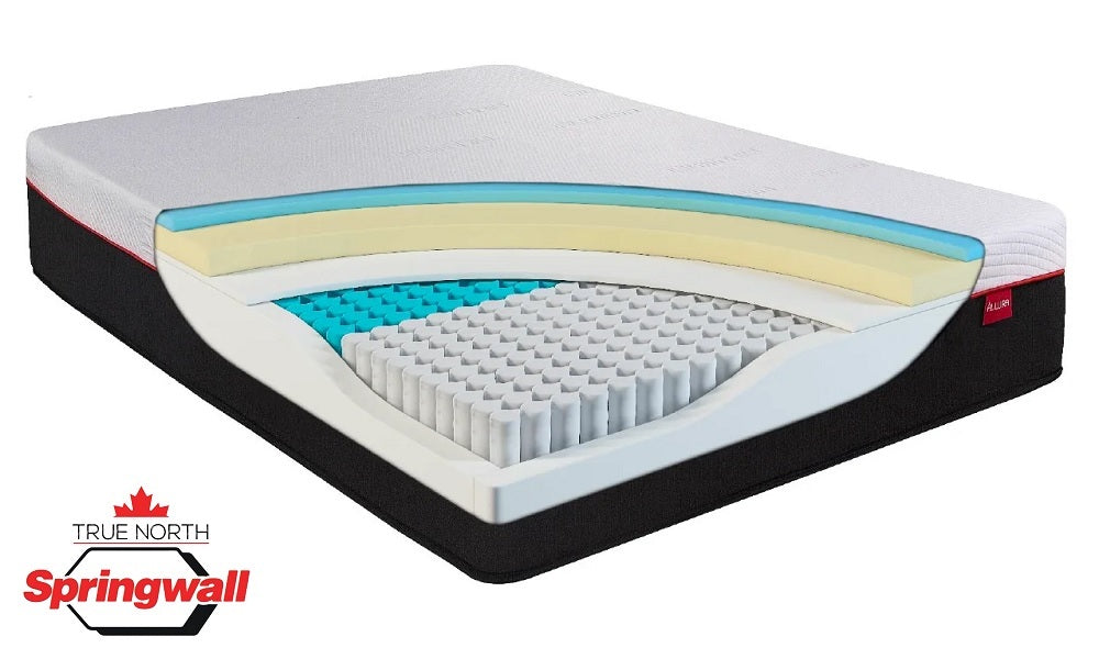Springwall® True North Elite Chiropractic® Gros-Morne Matelas hybride à fermeté moyenne