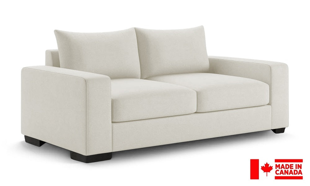 Canapé-lit luxueux en tissu (fabriqué au Canada)