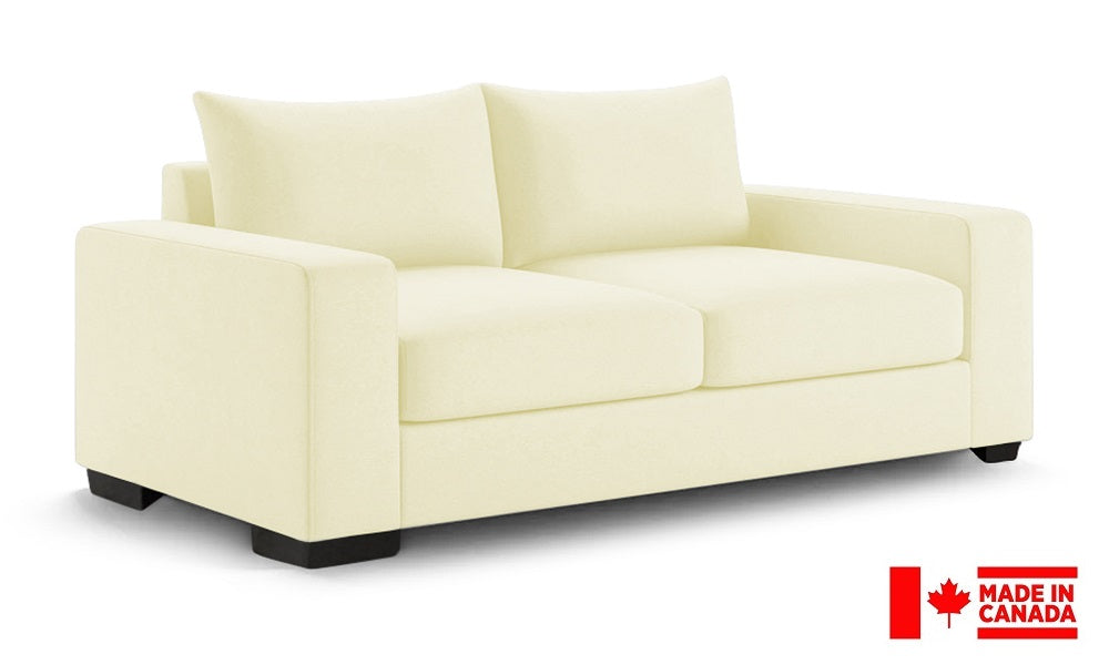 Canapé-lit luxueux en tissu (fabriqué au Canada)