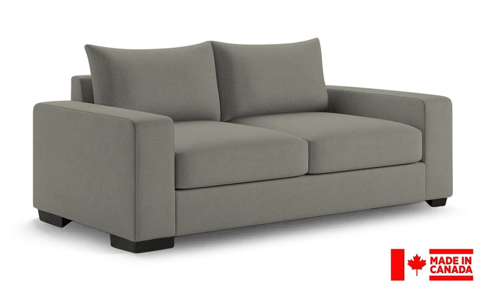 Canapé-lit luxueux en tissu (fabriqué au Canada)