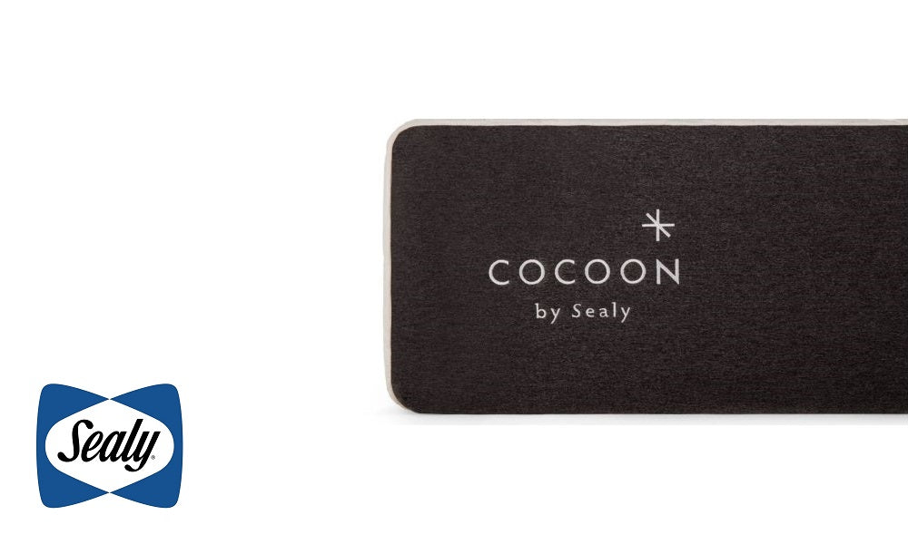 Matelas Sealy® Cocoon™ 10" en mousse à mémoire de forme ferme, livré dans une boîte