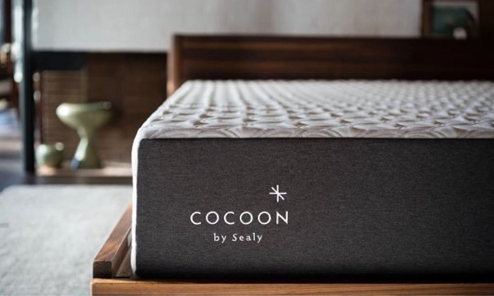 Matelas Sealy® Cocoon™ 10" en mousse à mémoire de forme ferme, livré dans une boîte