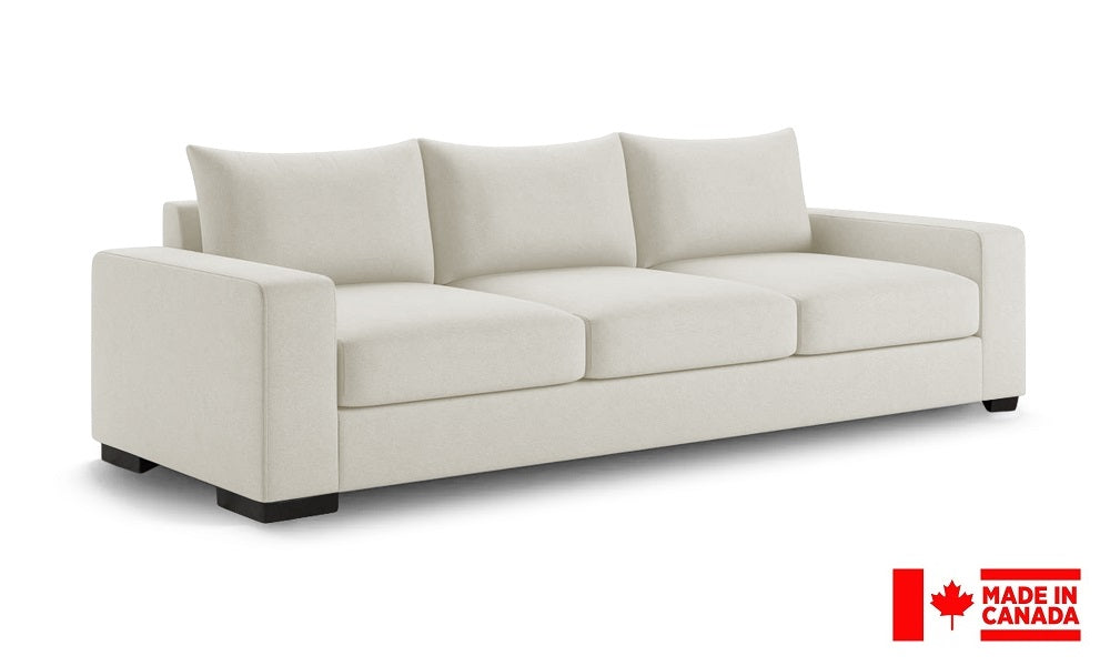 Canapé en tissu de luxe (Fabriqué au Canada)