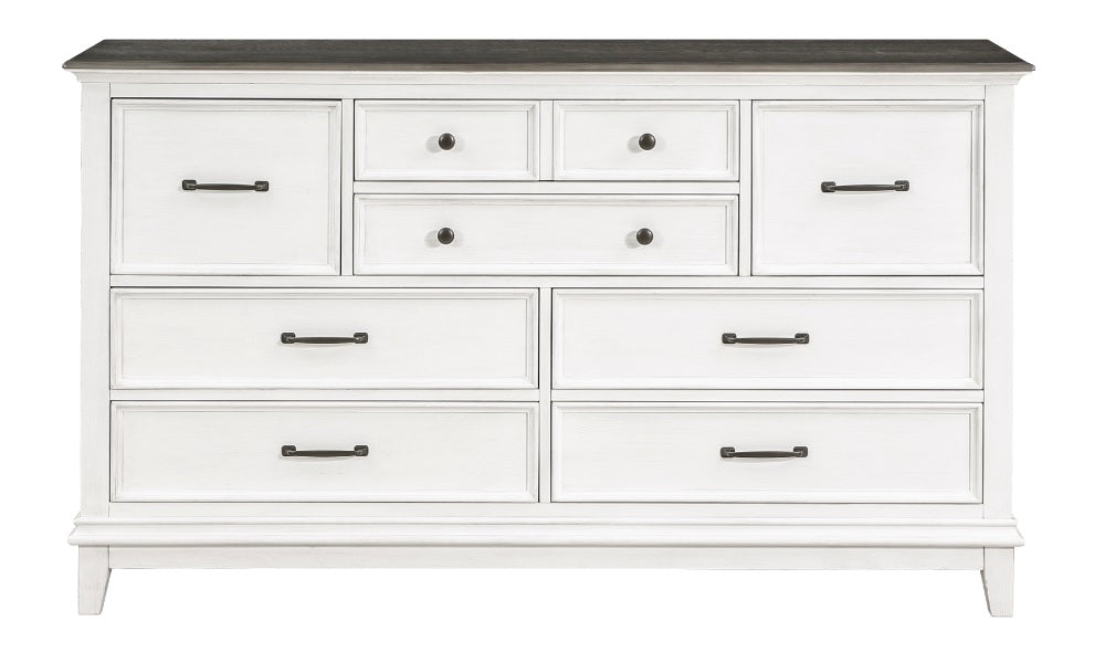 Solid Oak Wood Bedroom Set- 8 Drawer Dresser