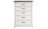 Solid Oak Wood Bedroom Set - 5 Drawers Chest