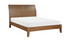 Solid Oak Wood Engineered and Veneer Bedroom Set - Light Brown - King Bed