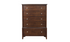 Solid Wood Engineered and Birch Veneer Bedroom Set - Dark Cherry - 5 Drawer Chest
