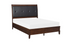 Solid Wood Engineered and Birch Veneer Bedroom Set - Dark Cherry - King Bed