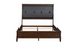 Solid Wood Engineered and Birch Veneer Bedroom Set - Dark Cherry - Queen Bed