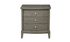 Solid Wood Engineered and Birch Veneer Bedroom Set - Gray - 3 Drawer Night Table