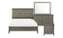 Solid Wood Engineered and Birch Veneer Bedroom Set - Gray