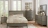 Solid Wood Engineered and Birch Veneer Bedroom Set - Gray