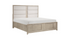 Solid Wood Engineered and Birch Veneer Bedroom Set - Light Gray - Queen Bed