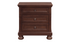 Solid Wood Engineered and Mindy Veneer Bedroom Set - Cherry Brown - 3 Drawer Night Table