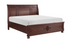 Solid Wood Engineered and Mindy Veneer Bedroom Set - Cherry Brown - Queen Bed
