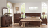 Solid Wood Engineered and Mindy Veneer Bedroom Set - Cherry Brown