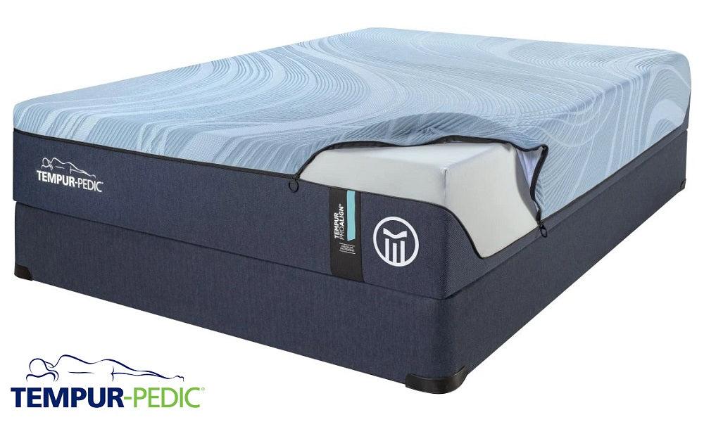 Materasso in memory foam ibrido Tempur-ProAlign™ 2.0 Teal da 12" di media grandezza