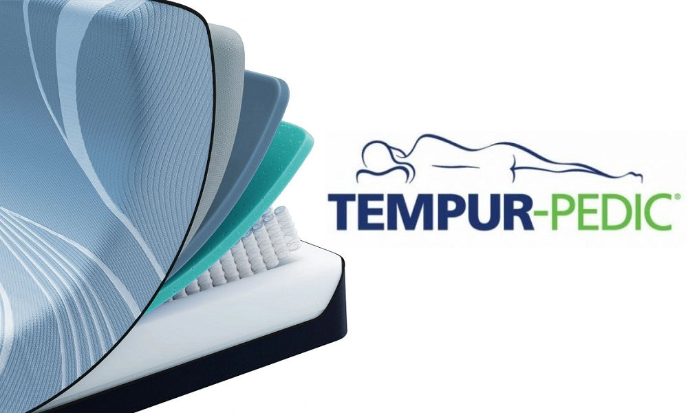 Materasso in memory foam ibrido Tempur-ProAlign™ 2.0 Teal da 12" di media grandezza
