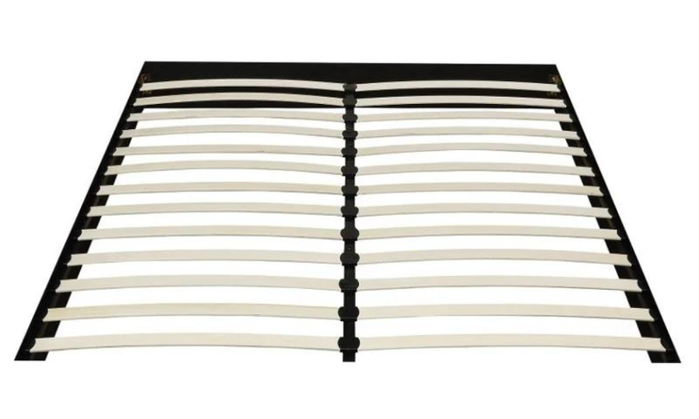 Lit plateforme avec capitonnage à boutons et 4 tiroirs - Gris anthracite