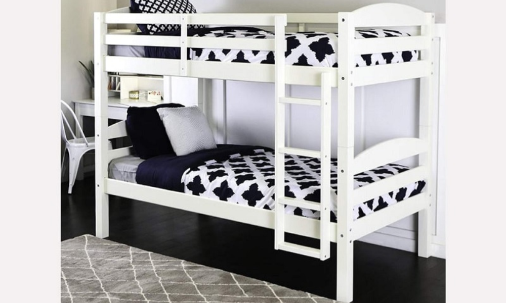 Bunk Bed - Twin over Twin Solid Wood - White | Grey | Espresso