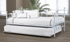 Day Bed with Metal and Twin Trundle - White