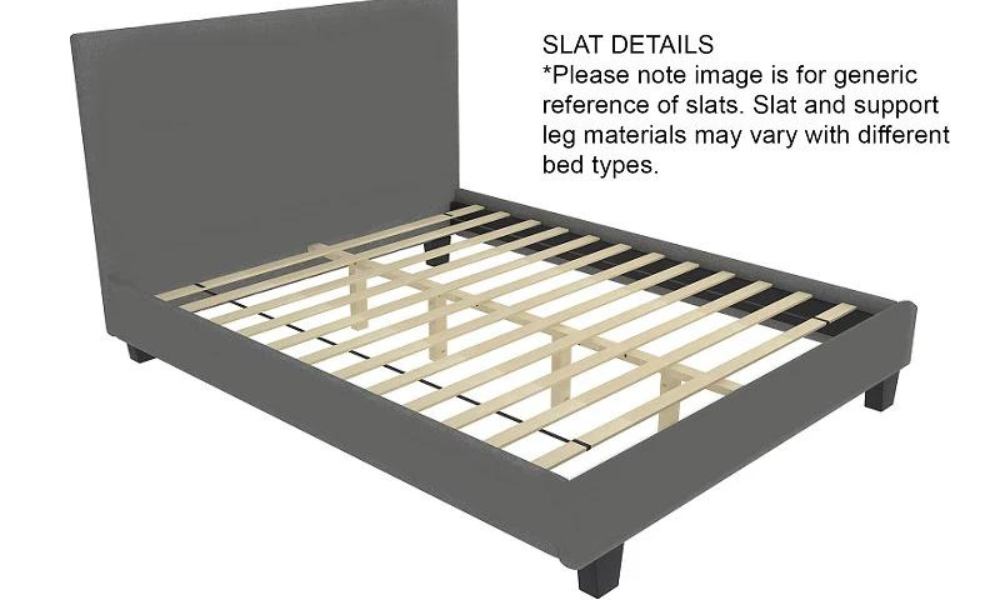 Platform Bed With Deep Line-Tufted Velvet Fabric Wing And 4 Drawers - Grey