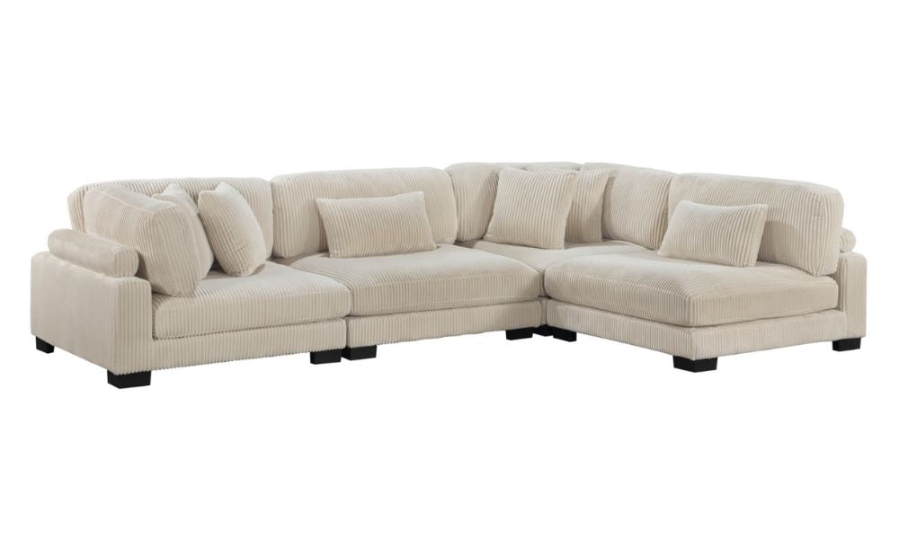 4-Piece Modular Sectional Beige